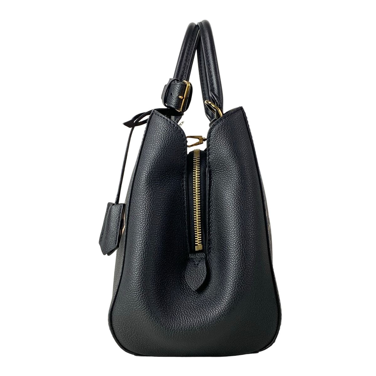 Louis Vuitton Tote Bag Bicolor Monogram Empreinte Montaigne MM Noir Leather — view 4