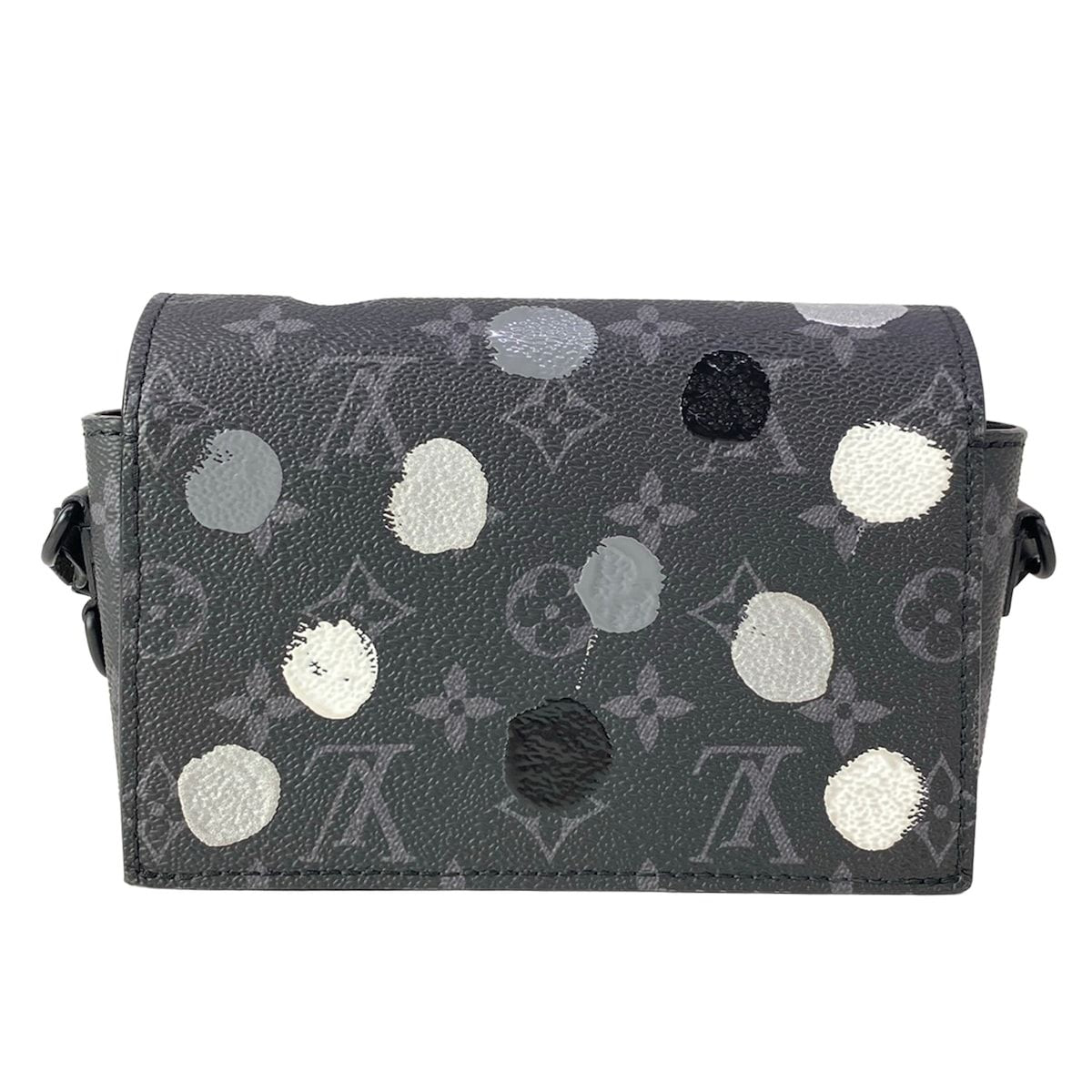 Louis Vuitton Wallet Yayoi Kusama Steamer Wearable Monogram Eclipse Gray — view 2