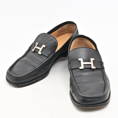 Hermes Loafers Constance Black Silver Leather — view 2