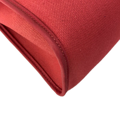 Hermes Handbag Herbag Zip 31 PM Red Navy Silver — view 8