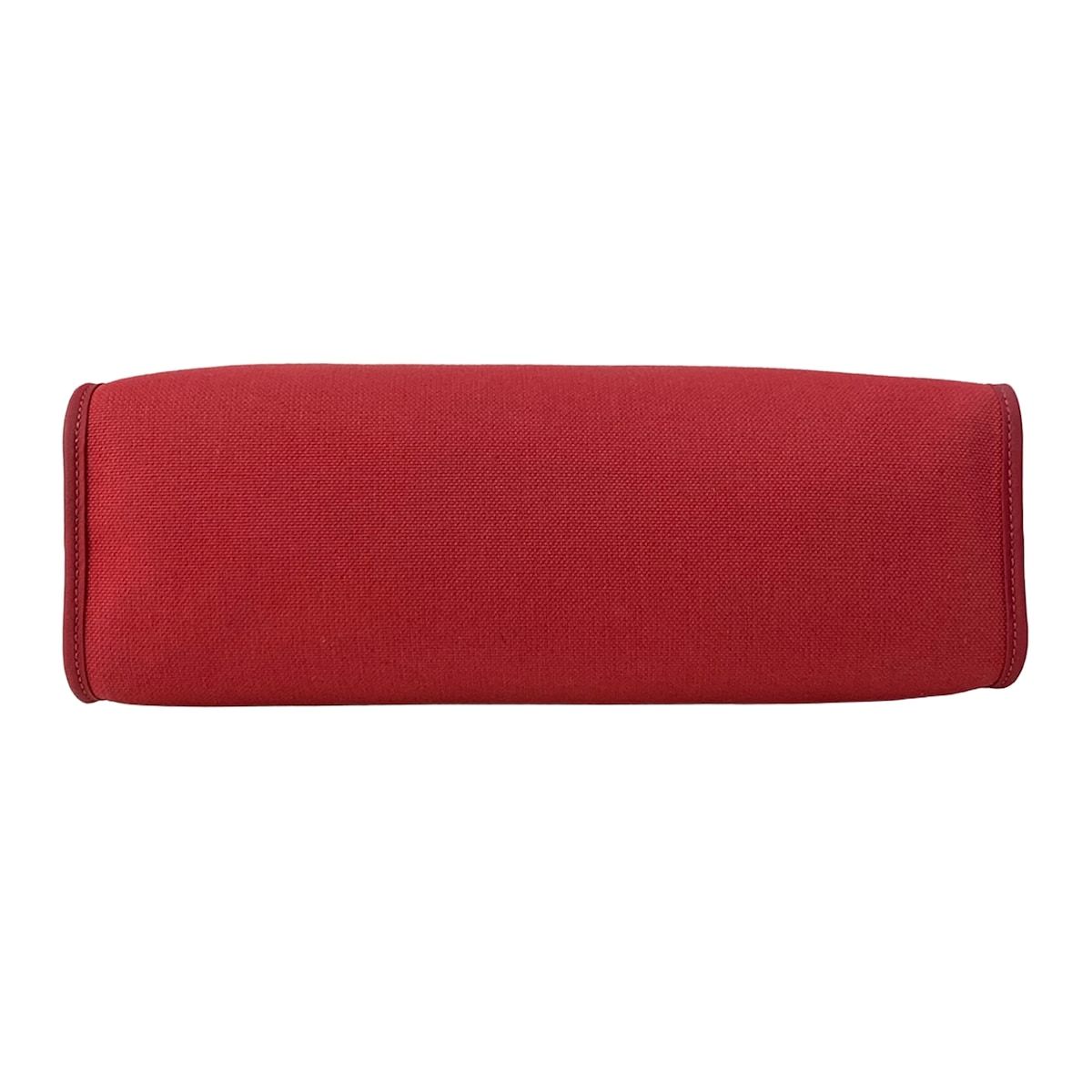 Hermes Handbag Herbag Zip 31 PM Red Navy Silver — view 5