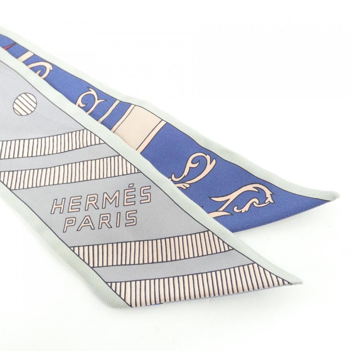 Hermes Twilly Scarf Gray — view 2