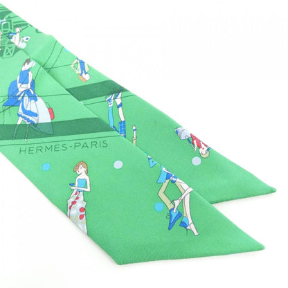 Hermes Twilly Scarf Green — view 2