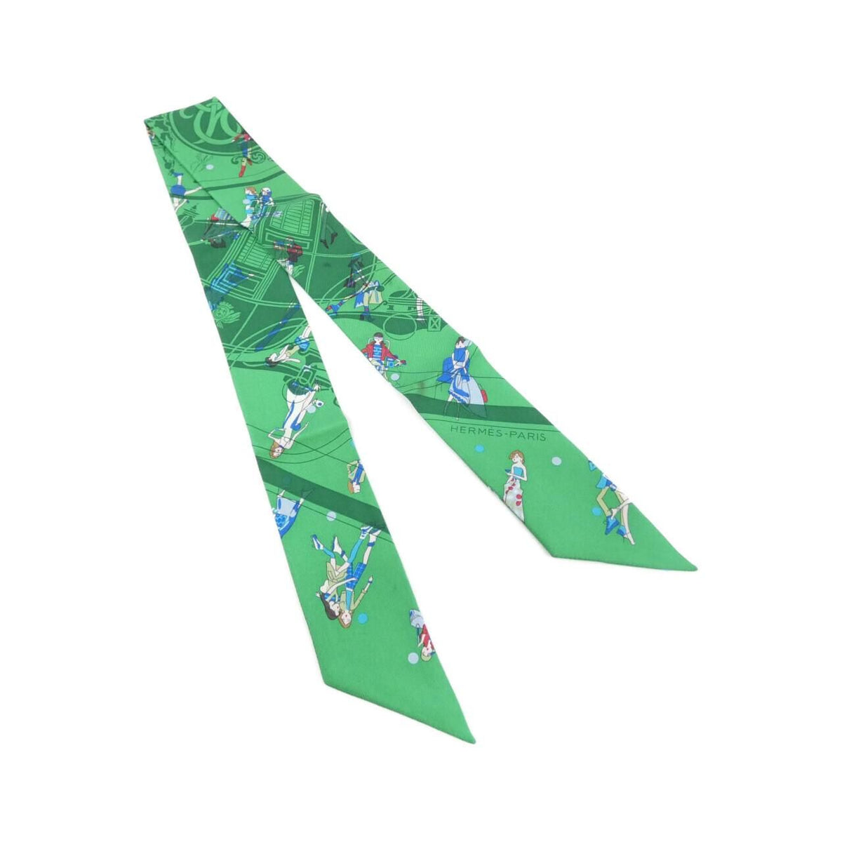 Hermes Twilly Scarf Green