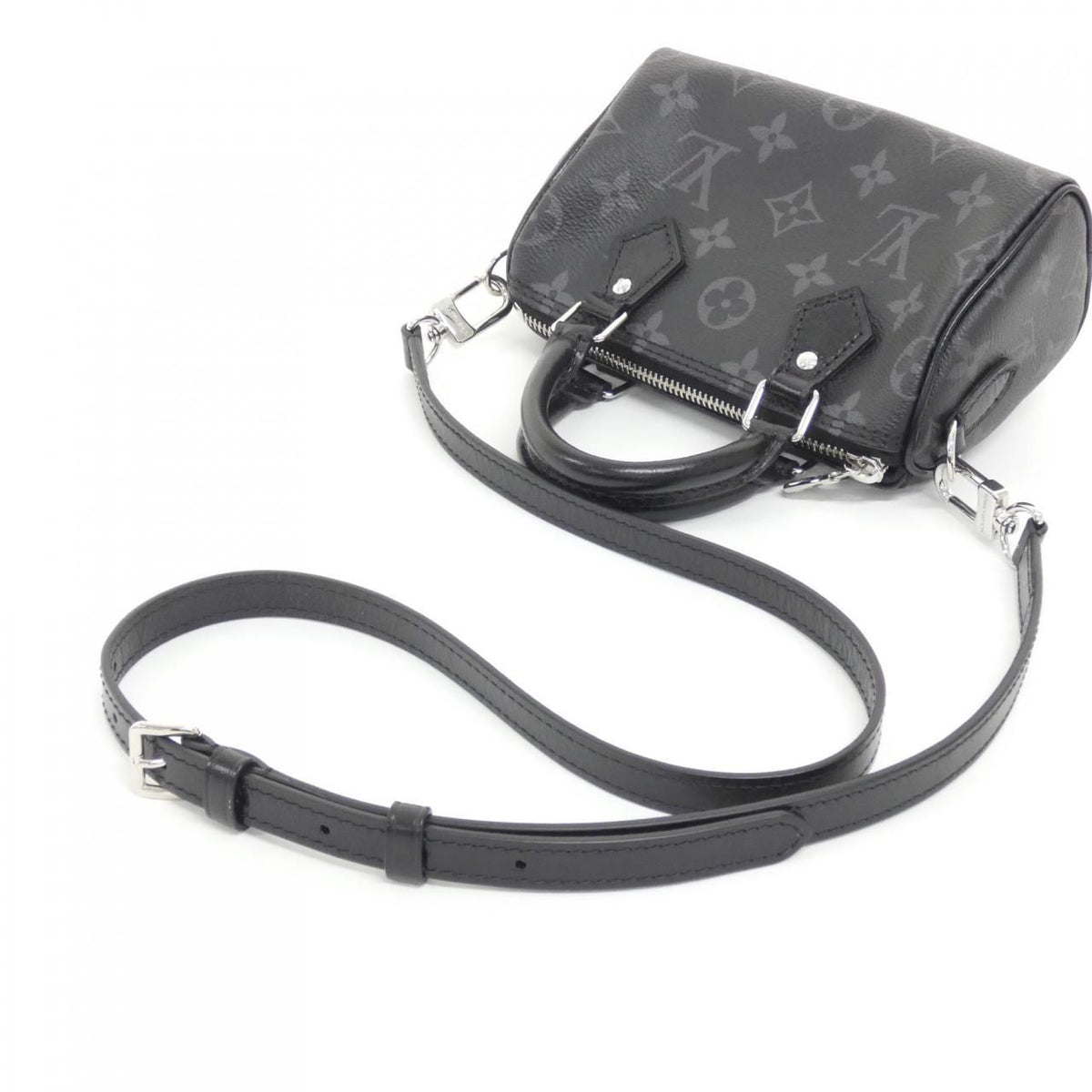 Louis Vuitton Monogram Eclipse Nano Speedy Bag — view 3