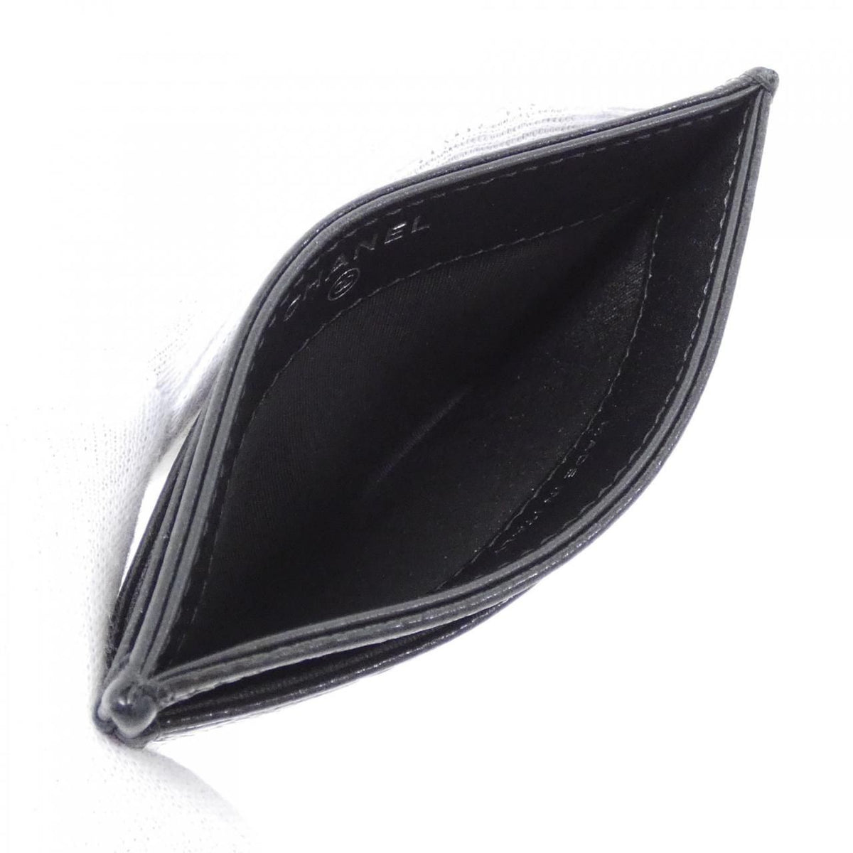 Chanel Card Case Card Holders Black — view 7