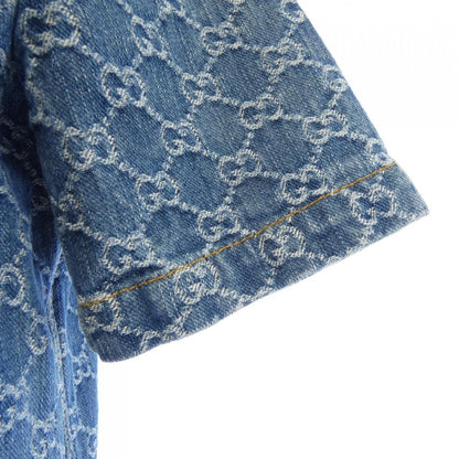 Gucci GG Denim Jacquard Top Jacket — view 6