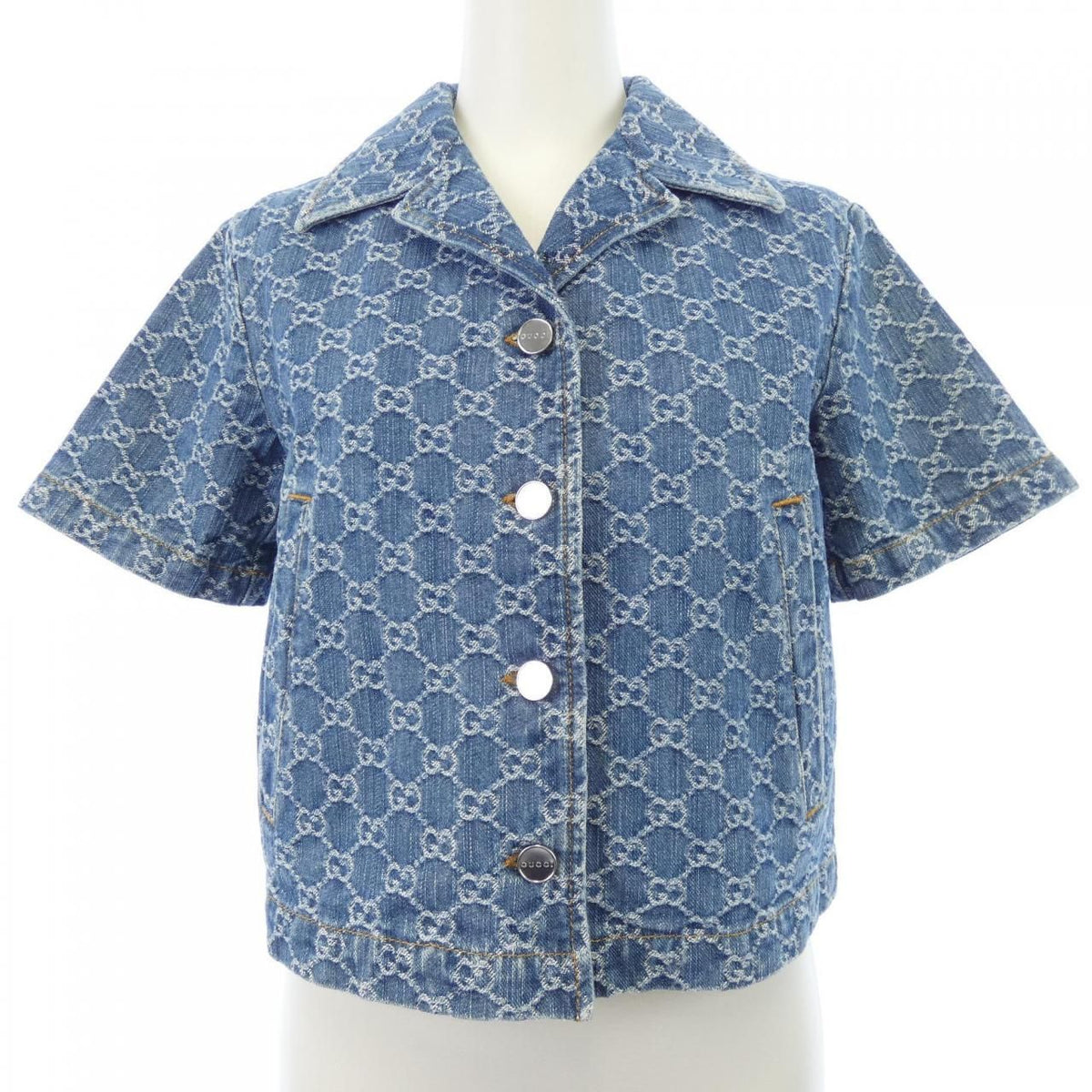 Gucci GG Denim Jacquard Top Jacket