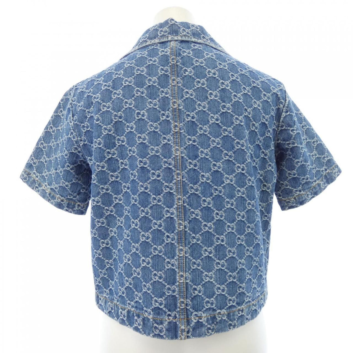 Gucci GG Denim Jacquard Top Jacket — view 2