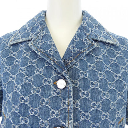 Gucci GG Denim Jacquard Top Jacket — view 5