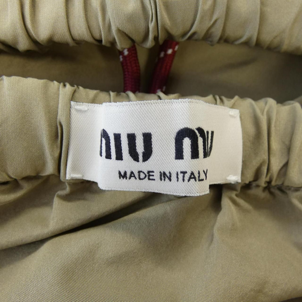 Miu Miu Technical Fabric Skirt Logo — view 4
