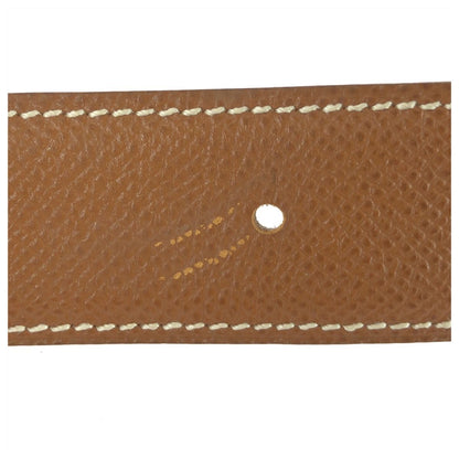 Hermes Reversible Belt 65 Brown Gold Leather Plated — view 7
