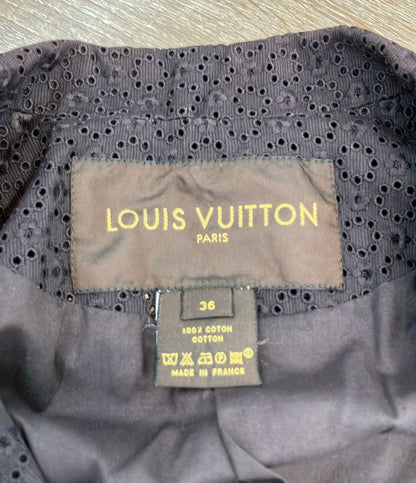 Louis Vuitton Tailored Jacket Ruffle Patching Lace 36 — view 3
