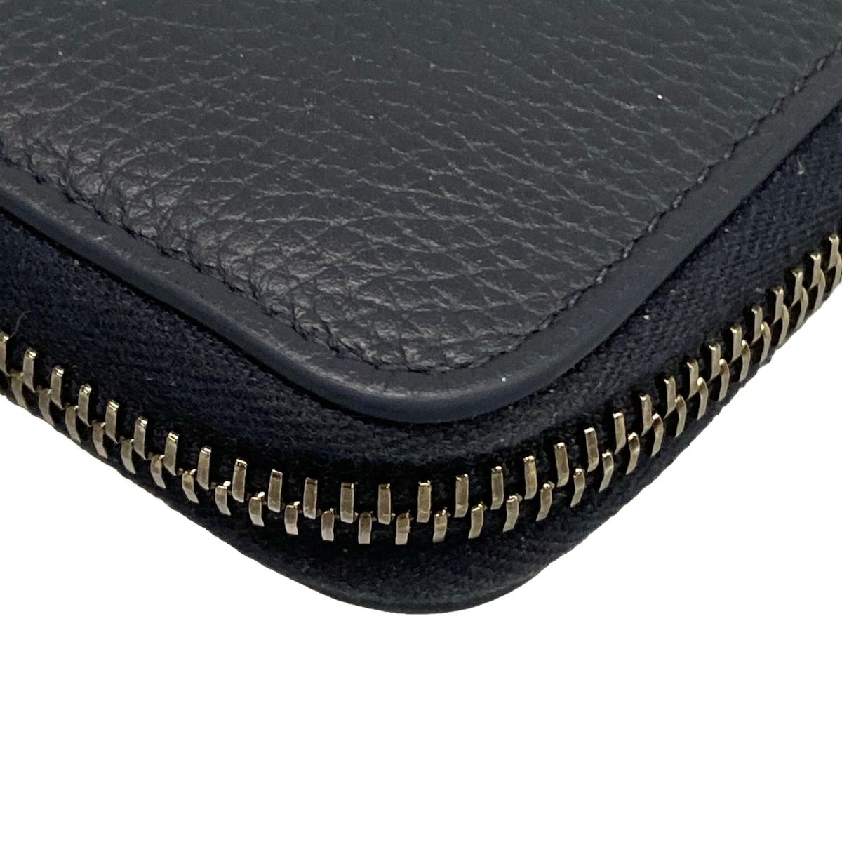 Dior Wallet Black Zip Around Leather — view 6