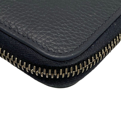 Dior Wallet Black Zip Around Leather — view 6