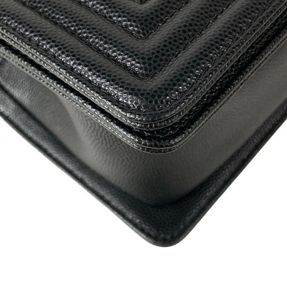 Chanel Shoulder Bag Boy 20 Quilted Black Chain Vintage Gold — view 7