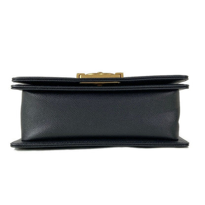 Chanel Shoulder Bag Boy 20 Quilted Black Chain Vintage Gold — view 5