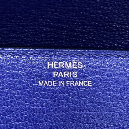 Hermes Trifold Wallet Clic 12 Blue Electric Silver — view 6
