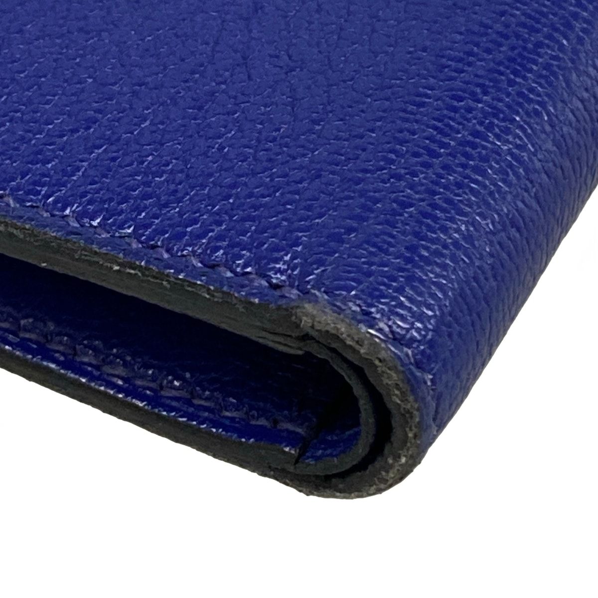 Hermes Trifold Wallet Clic 12 Blue Electric Silver — view 7
