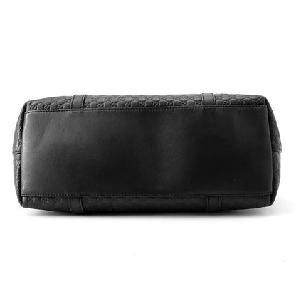 Gucci Tote Micro Guccissima Leather 2-Way Shoulder Bag Black — view 3