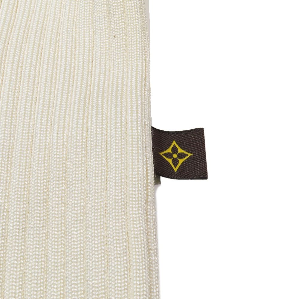 Louis Vuitton Frill Color Rib Knit Mini Dress Long Sleeve Short Length Sweater — view 6