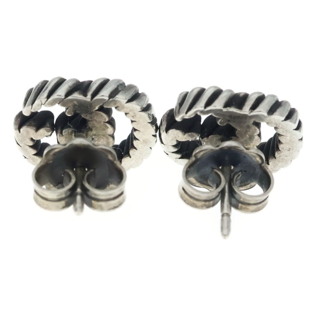 Gucci Double G Twist Logo Earrings Silver — view 2