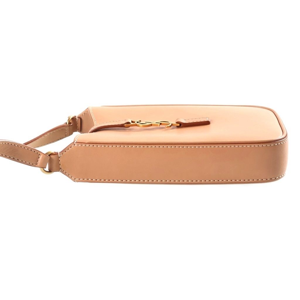 Saint Laurent Paris Le 5 A 7 Cassandra Leather Shoulder Bag Beige — view 3
