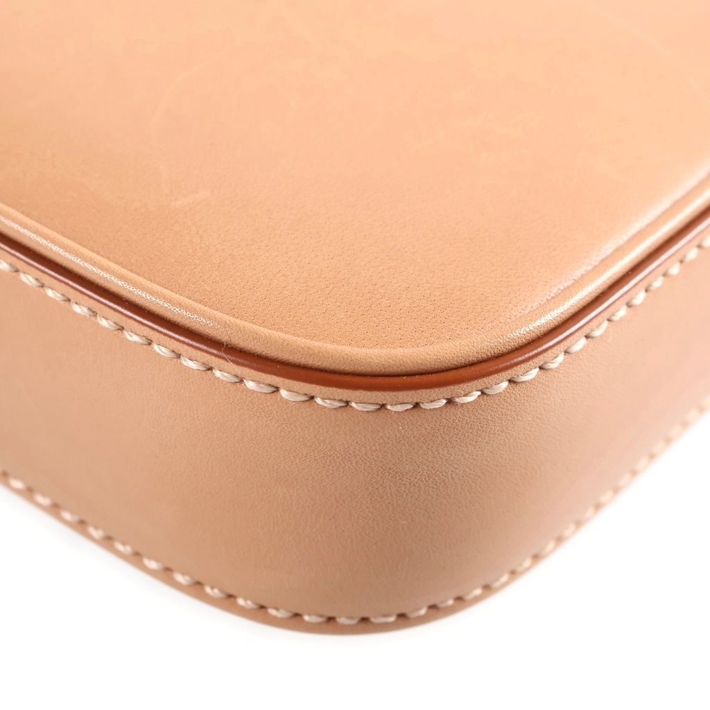 Saint Laurent Paris Le 5 A 7 Cassandra Leather Shoulder Bag Beige — view 5