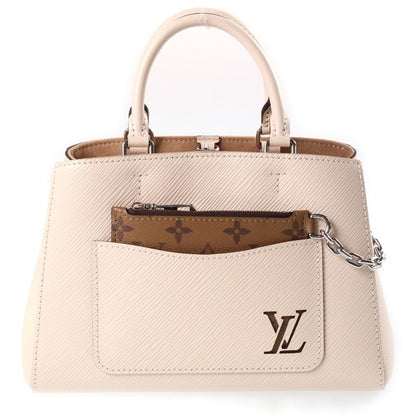 Louis Vuitton Epi Marelle Tote BB Quartz 2-Way Shoulder Bag Ivory Brown Leather