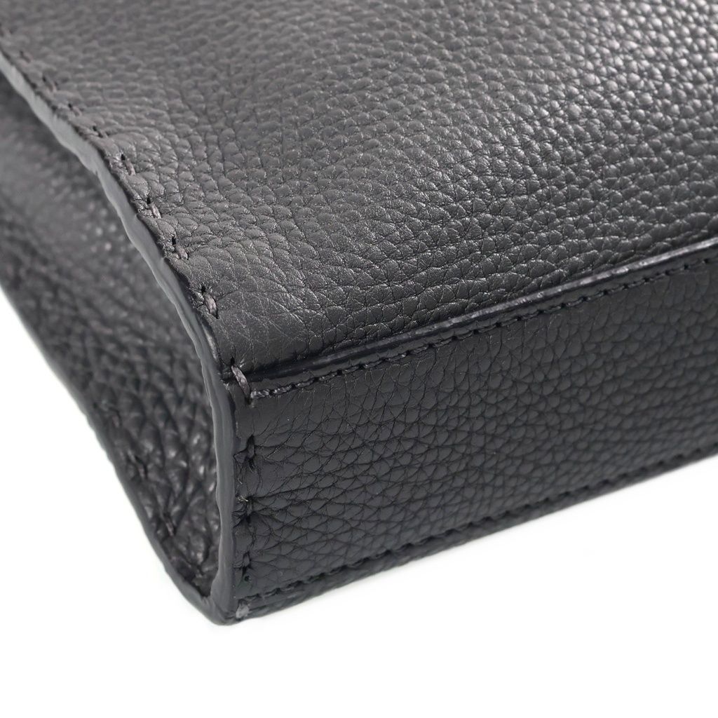 Fendi Peekaboo Mini Fit Front Design Handbag Gray — view 5