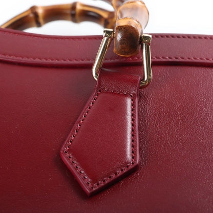 Gucci Yuko Higuchi Diana Medium Tote Bag Leather Bordeaux — view 8