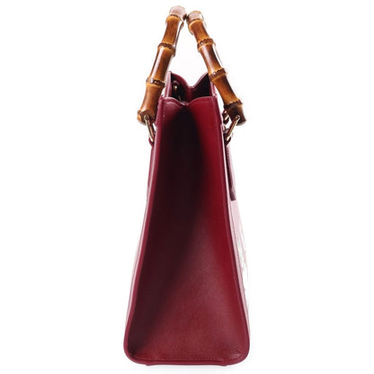 Gucci Yuko Higuchi Diana Medium Tote Bag Leather Bordeaux — view 3