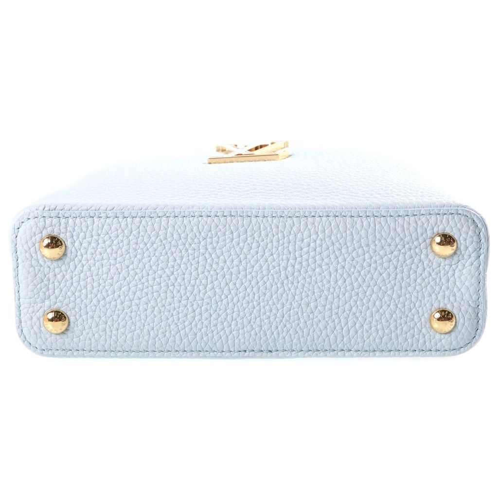 Louis Vuitton Capucines East West Mini Handbag 2-Way Back Pearl Taurillon — view 4