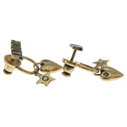 Dior J'adior Heart &star Earrings Rhinestone Gold — view 4
