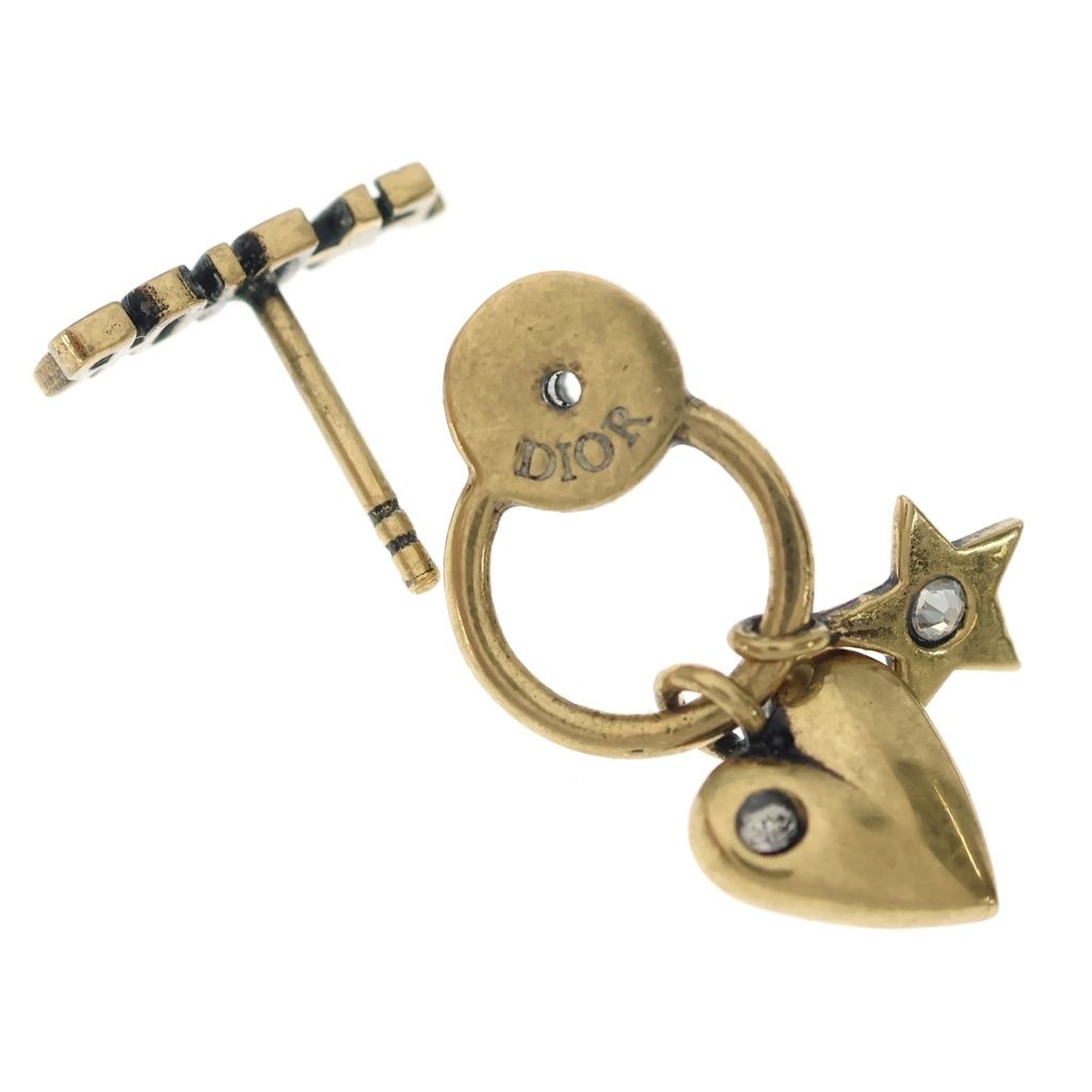 Dior J'adior Heart &star Earrings Rhinestone Gold — view 5