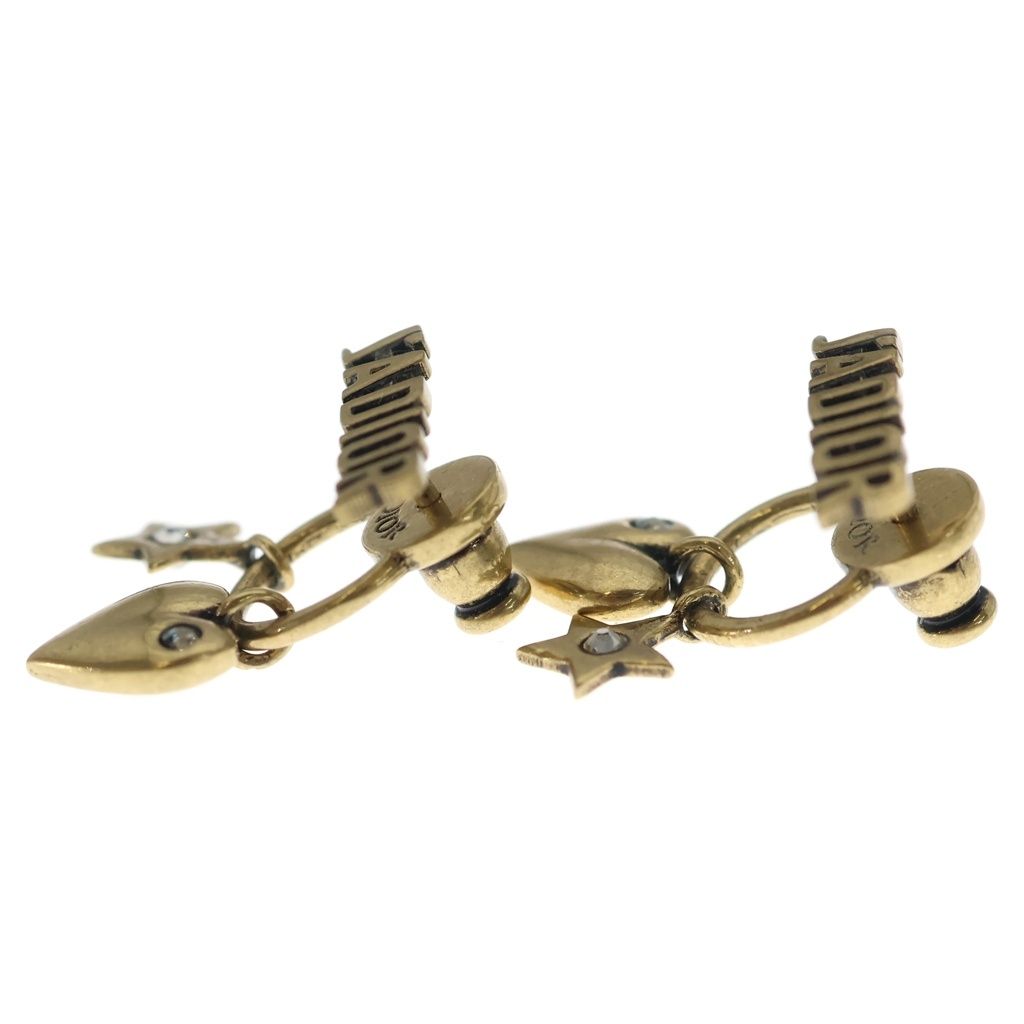 Dior J'adior Heart &star Earrings Rhinestone Gold — view 3