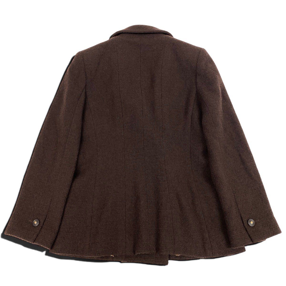 Chanel Tweed Jacket Flap Pocket Brown — view 3