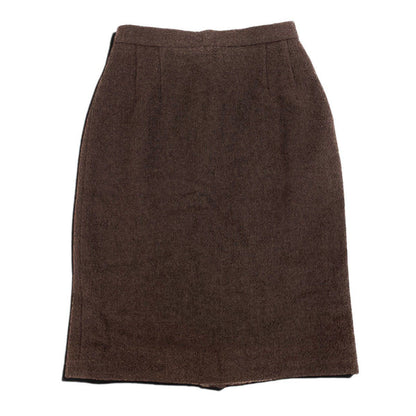 Chanel Tweed Pencil Skirt Brown — view 2