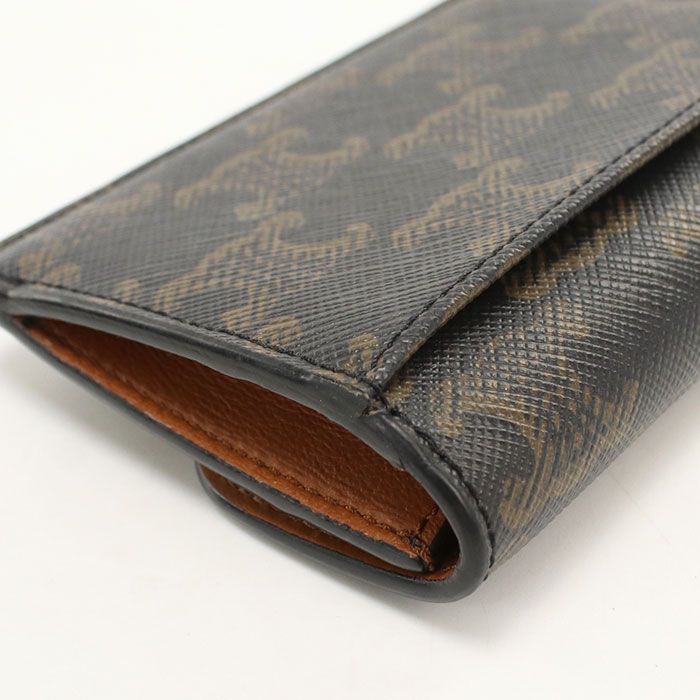 Celine Card Case Triomphe Canvas with Flap — view 6