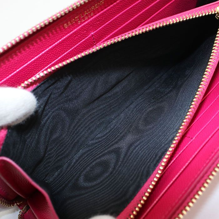 Saint Laurent Full Zip Wallet Cassandra Zip Around Calfskin — view 4