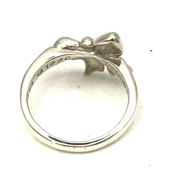 Tiffany & Co 925 Sterling Silver Ribbon Ring — view 4