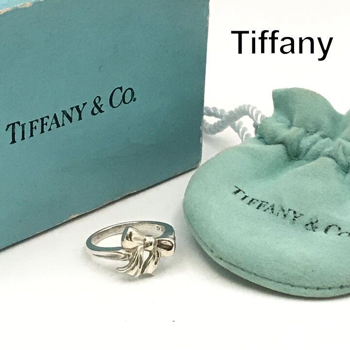 Tiffany & Co 925 Sterling Silver Ribbon Ring