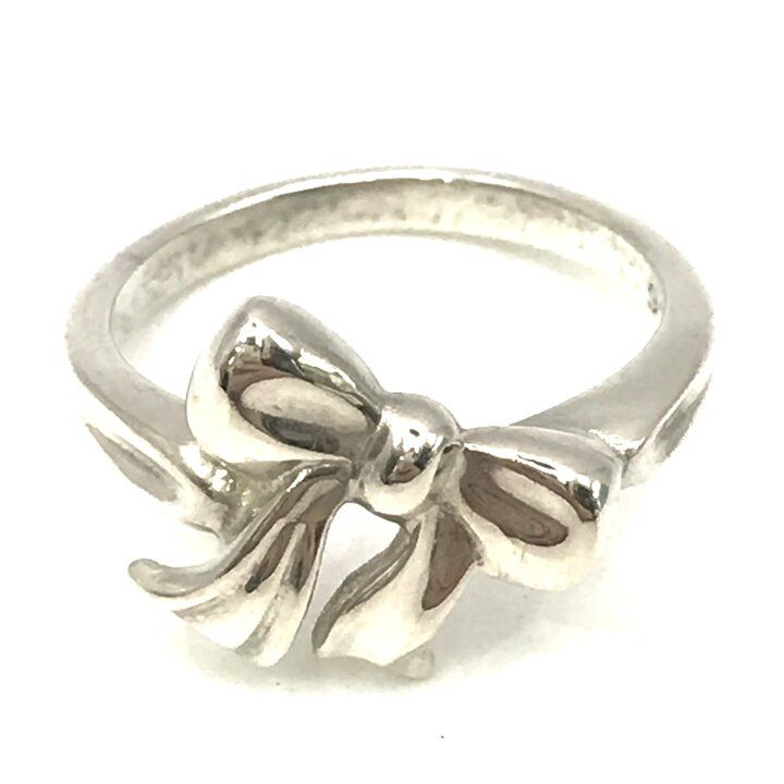 Tiffany & Co 925 Sterling Silver Ribbon Ring — view 2