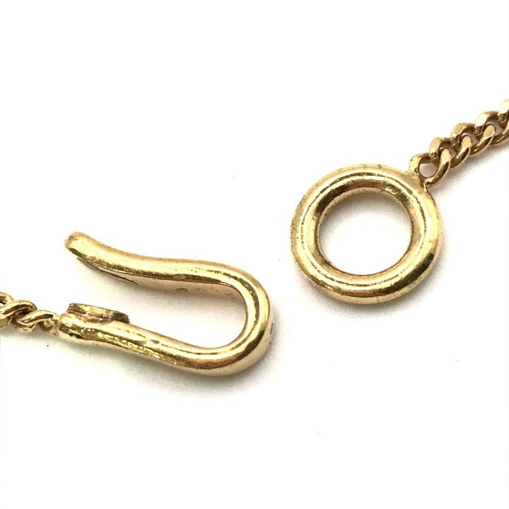 Chanel CC Logo Pearl Necklace Gold — view 5