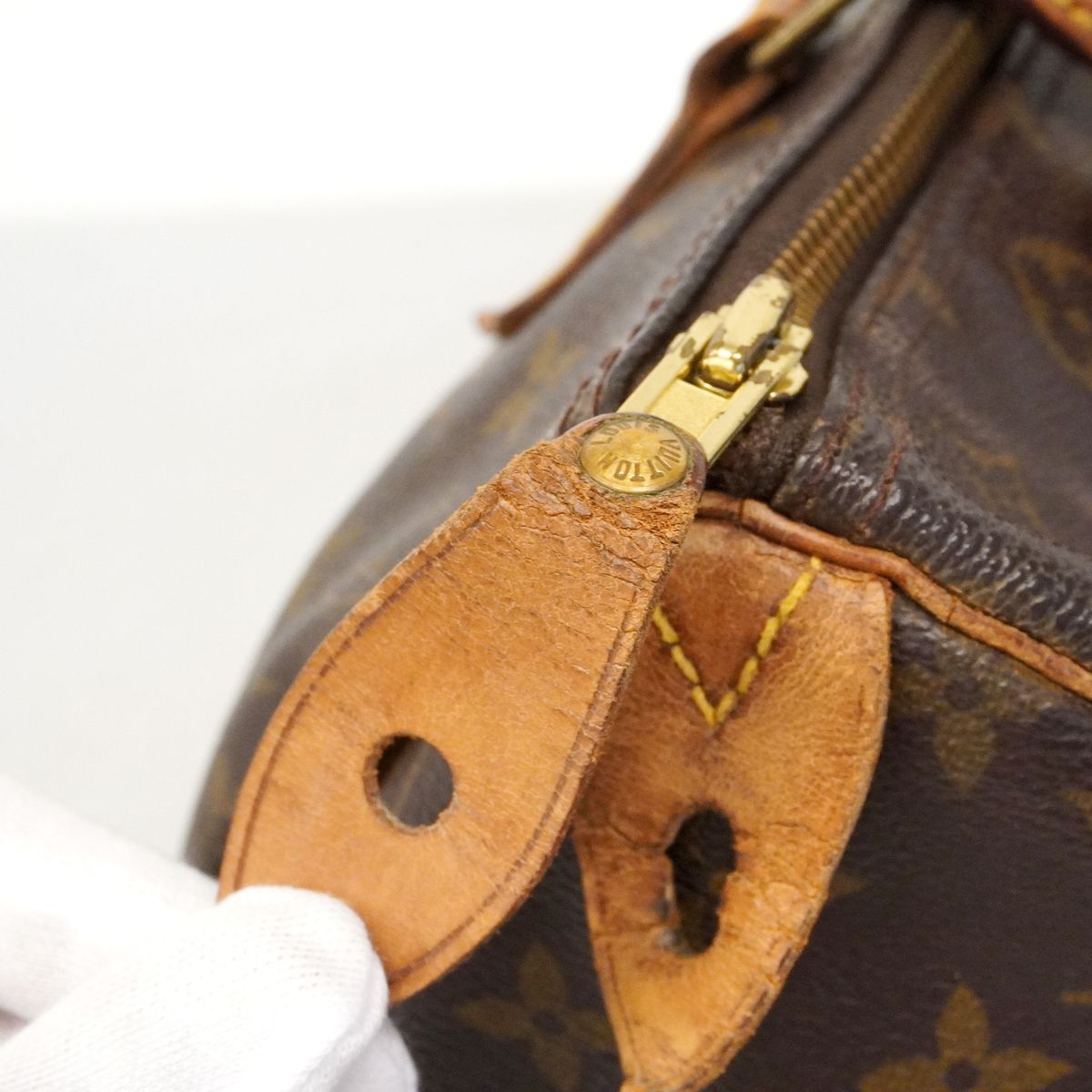 Louis Vuitton Handbag Monogram Speedy 30 Brown — view 8