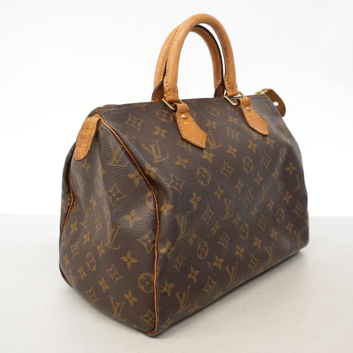 Louis Vuitton Handbag Monogram Speedy 30 Brown — view 2
