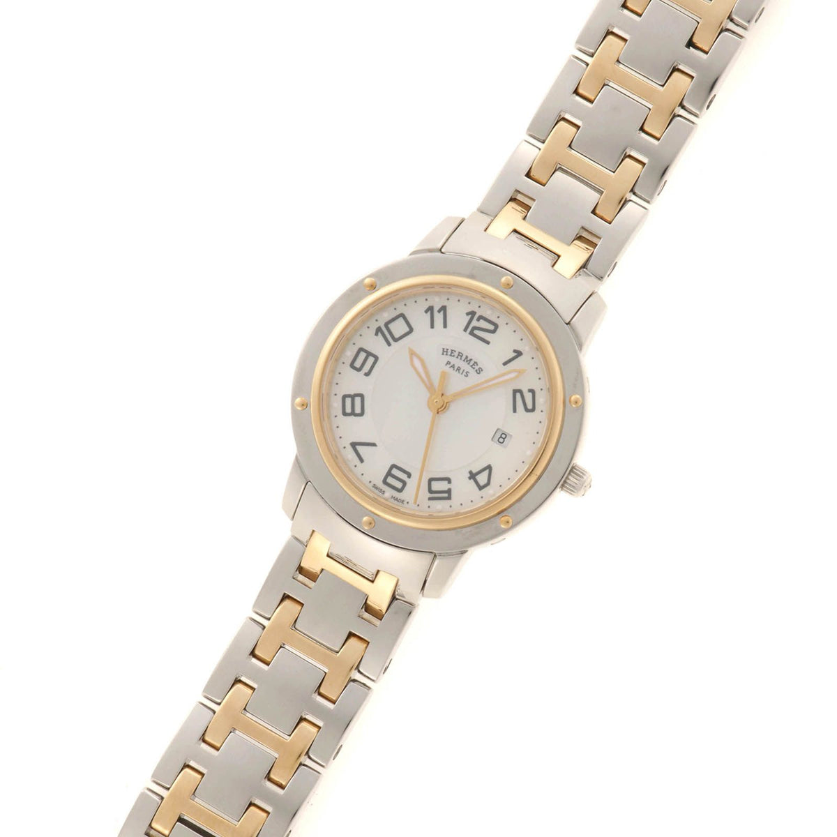 Hermes Clipper Watch Stainless Steel Shell Quartz — view 2