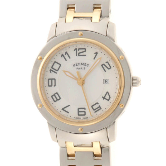 Hermes Clipper Watch Stainless Steel Shell Quartz