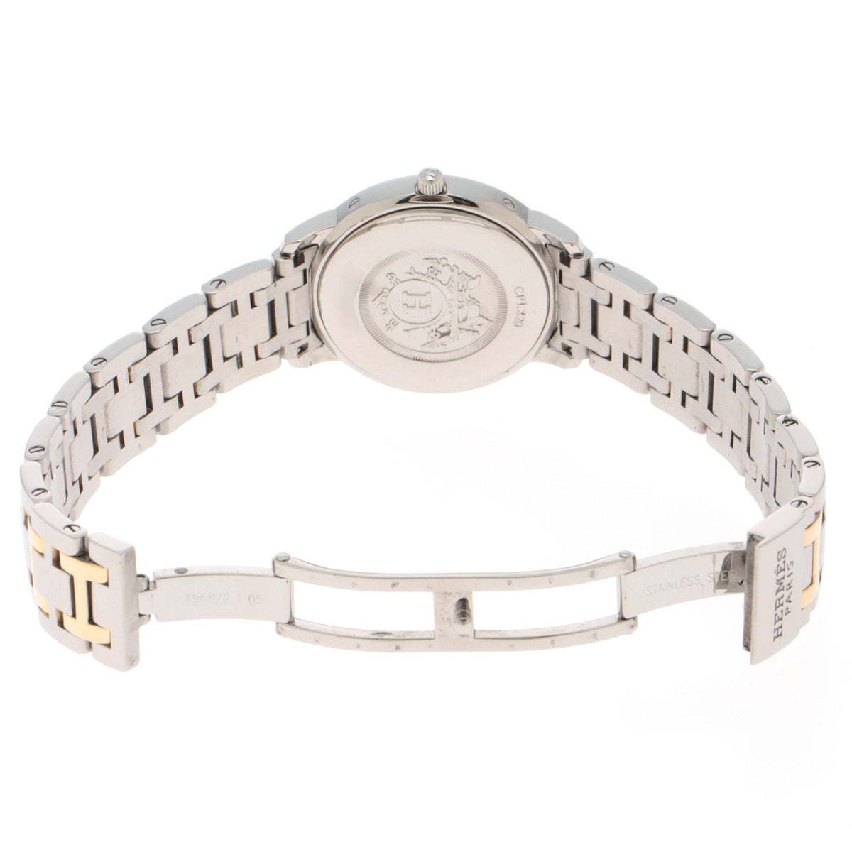 Hermes Clipper Watch Stainless Steel Shell Quartz — view 4
