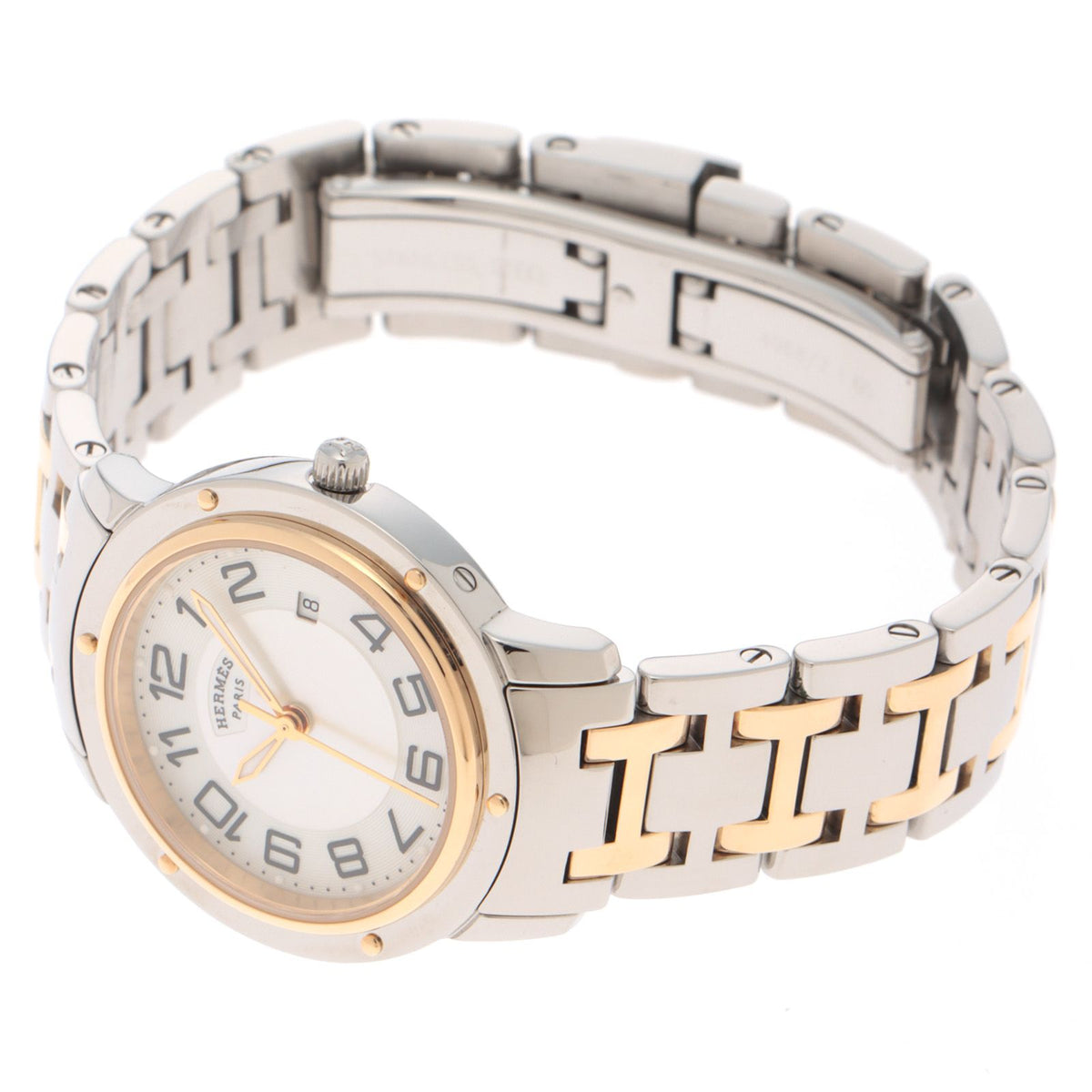 Hermes Clipper Watch Stainless Steel Shell Quartz — view 3